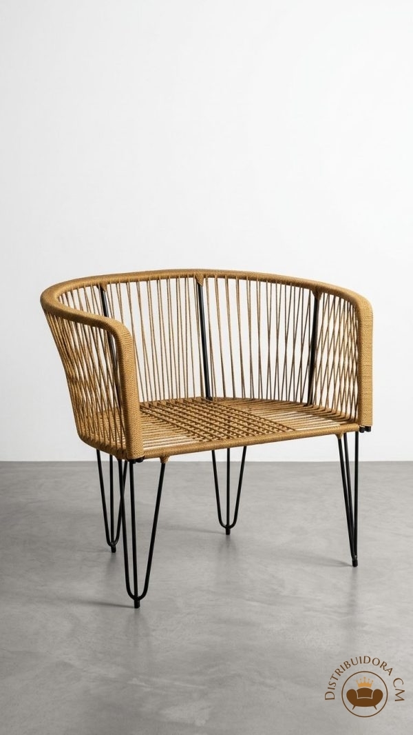 Sillon gervasoni 1 cuerpo yute marron