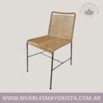 Silla amsterdam yute marron