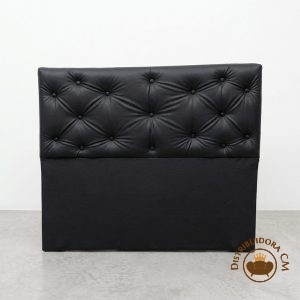 Respaldo ecocuero negro